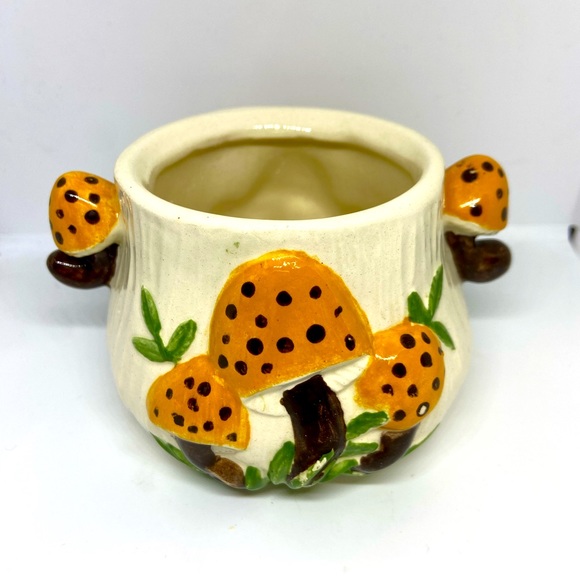 Vintage Arnel’s Mushrooms Cream and Sugar Set Ceramic Mushroom Creamer No Lid - Picture 4 of 14